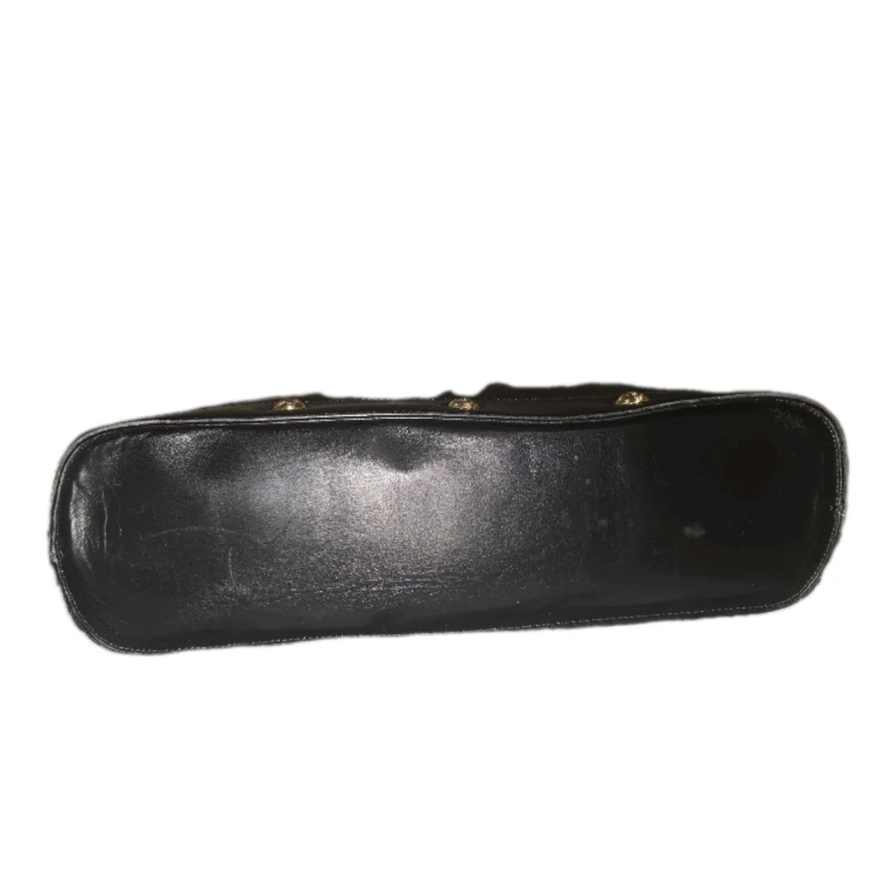 Salvatore Ferragamo Black Leather 